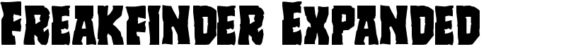 Freakfinder Expanded Font