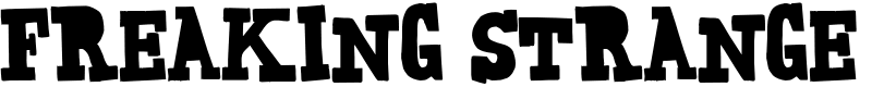 Freaking Strange Font