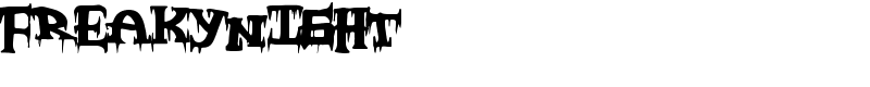 FreakyNight Font