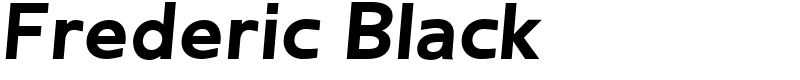 Frederic Black Font
