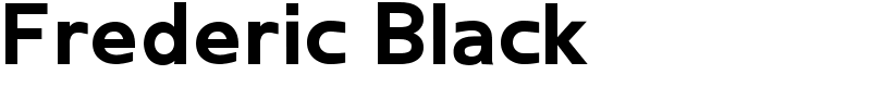 Frederic Black Font