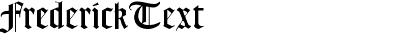 FrederickText Font
