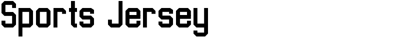 Sports Jersey Font