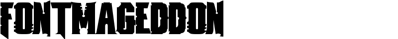 fontmageddon Font