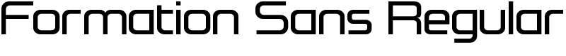 Formation Sans Regular Font