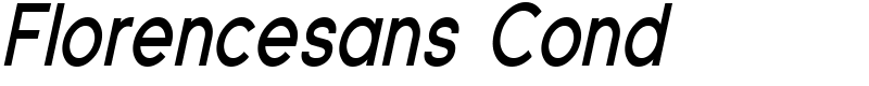 Florencesans Cond Font