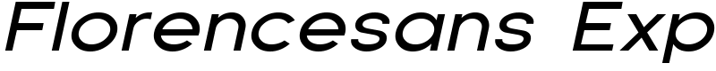Florencesans Exp Font