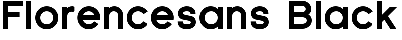 Florencesans Black Font