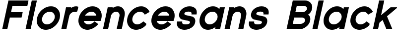 Florencesans Black Font