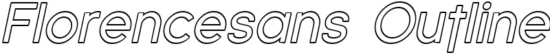 Florencesans Outline Font