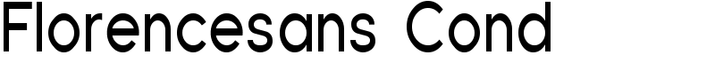 Florencesans Cond Font