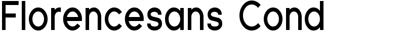 Florencesans Cond Font