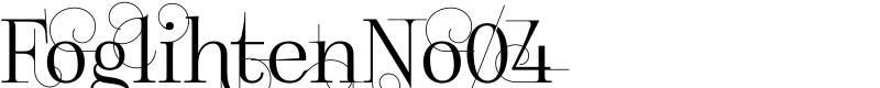 FoglihtenNo04 Font