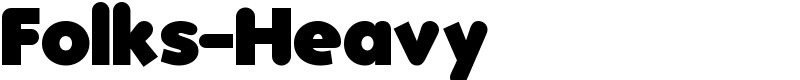 Folks-Heavy Font