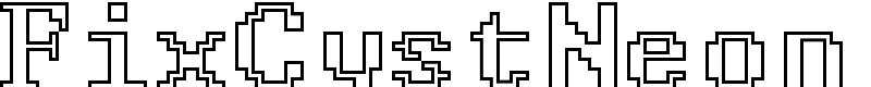 FixCystNeon Font