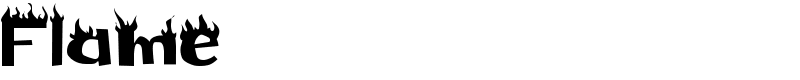 Flame Font