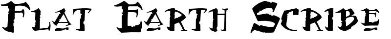 Flat Earth Scribe Font
