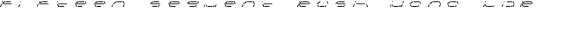 Fifteen Segment Rush Mono LDR Font