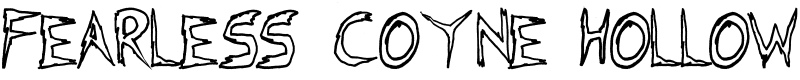 Fearless Coyne Hollow Font