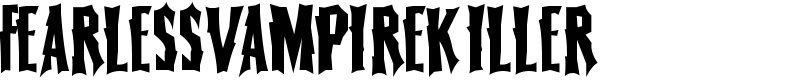 FearlessVampireKiller Font