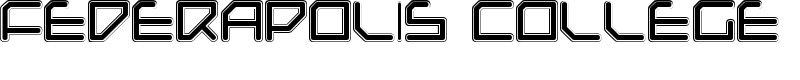 Federapolis College Font