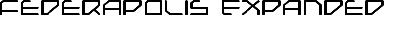 Federapolis Expanded Font