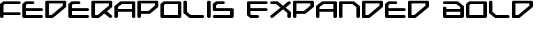 Federapolis Expanded Bold Font