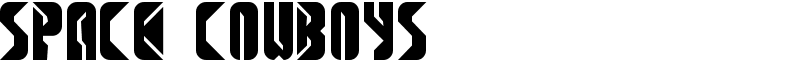 SPACE COWBOYS  Font