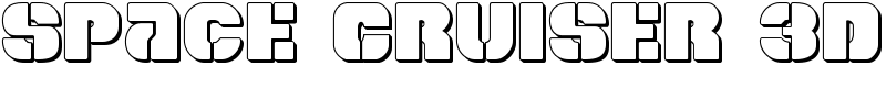Space Cruiser 3D Font