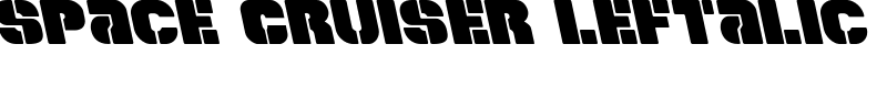 Space Cruiser Leftalic Font
