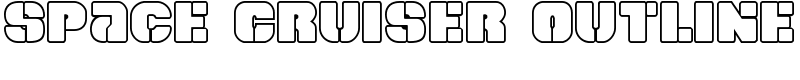 Space Cruiser Outline Font