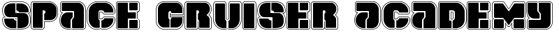Space Cruiser Academy Font