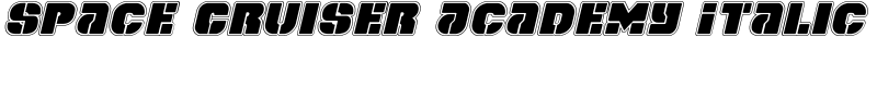 Space Cruiser Academy Italic Font