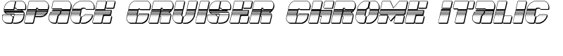 Space Cruiser Chrome Italic Font