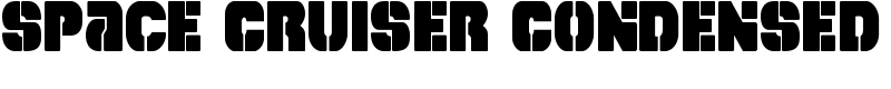 Space Cruiser Condensed Font
