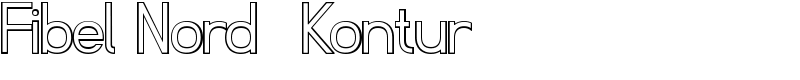 Fibel Nord Kontur Font