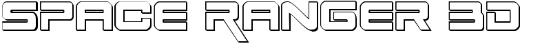 Space Ranger 3D Font