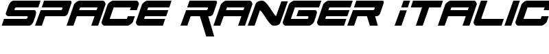 Space Ranger Italic Font