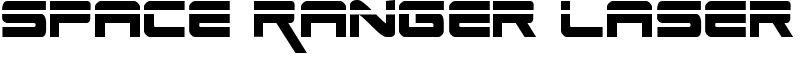 Space Ranger Laser Font