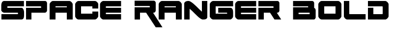 Space Ranger Bold Font