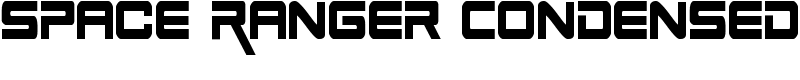 Space Ranger Condensed Font