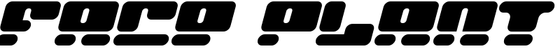 Face plant Font