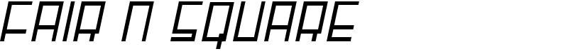 Fair N Square Font