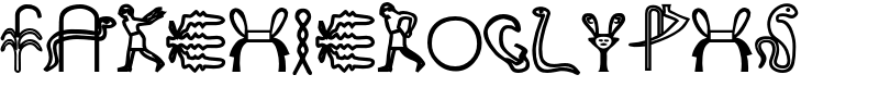 FakeHieroglyphs Font