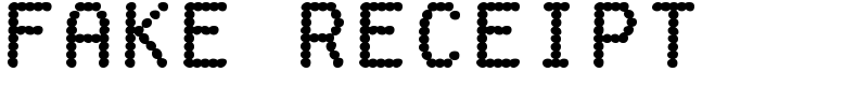 Fake Receipt Font