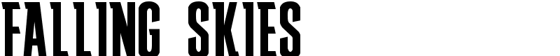 FALLING SKIES Font