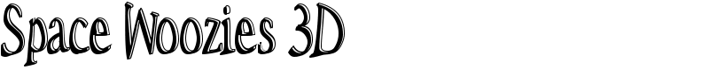 Space Woozies 3D Font