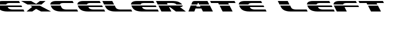 Excelerate Left Font