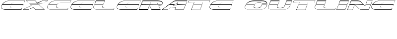 Excelerate Outline Font