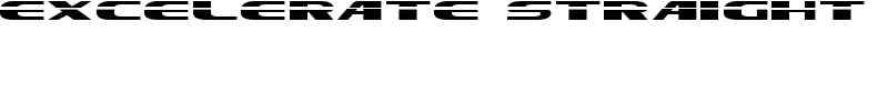 Excelerate Straight Font